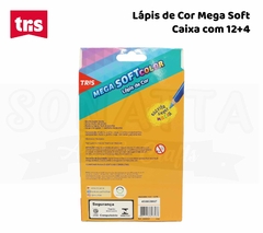 Lápis de Cor TRIS Com 12 Cores + 4 Tons Pastel - 603537 na internet