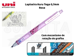 Lapiseira Uni-ball Kuru Toga 0,7mm Rosa - M7-450T