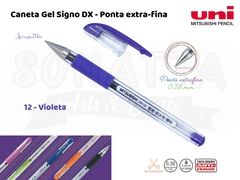 Caneta Uni-ball Signo DX 0,38mm UM-151 - Violeta 12 - comprar online