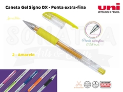Caneta Uni-ball Signo DX 0,38mm UM-151 - Amarelo 2 - comprar online