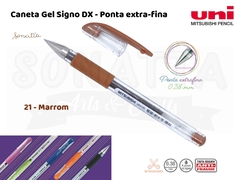 Caneta Uni-ball Signo DX 0,38mm UM-151 - Marrom 21 - comprar online