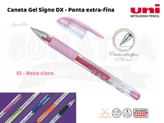Caneta Uni-ball Signo DX 0,38mm UM-151 - Rosa Claro 51 - comprar online