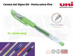 Caneta Uni-ball Signo DX 0,38mm UM-151 - Verde Maçã 72