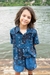 Camisa Alfaiataria Infantil Bandana Azul - comprar online