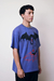 Experimental Camiseta Unissex Vamp - Azul Estonado - loja online