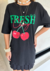 T-shirt Over Fresh Cherries - comprar online