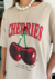 T-shirt Over Cherries na internet