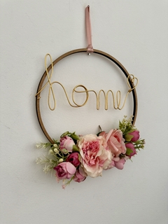 Guirlanda Metal Home Pink 22cm - comprar online