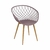 Kit 5 Cadeiras Clarice Nest Wood Com Apoio de Braço - comprar online