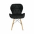 Imagem do Kit 4 Cadeiras Estofada Eiffel Slim Wood Pés Madeira