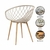 Kit 5 Cadeiras Clarice Nest Wood Com Apoio de Braço - loja online