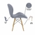 Kit 4 Cadeiras Estofada Eiffel Slim Wood Pés Madeira - loja online