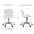 Cadeira Office Eiffel Slim Com Base Giratória E Ajustável - loja online