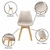 Kit 2 Cadeiras Saarinen Wood Com Estofamento Várias Cores
