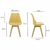 Kit 2 Cadeiras Saarinen Wood Com Estofamento Várias Cores na internet