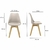 Kit 2 Cadeiras Saarinen Wood Com Estofamento Várias Cores - loja online
