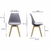 Imagem do Kit 6 Cadeiras Saarinen Wood Com Estofamento Várias Cores