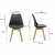 Kit 6 Cadeiras Saarinen Wood Com Estofamento Várias Cores - comprar online