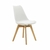 Cadeira Saarinen Wood Com Estofamento E Pés de Madeira - comprar online