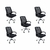 Kit 5 Cadeiras de Escritório Esteirinha Mesh Ergonômica - comprar online