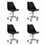 Kit 04 Cadeiras Office Base Cromada Giratória Saarinen - comprar online