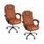 Kit 2 Cadeiras De Escritório Presidente Reclinável - loja online