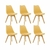 Kit 6 Cadeiras Saarinen Wood Com Estofamento Várias Cores na internet