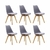 Imagem do Kit 6 Cadeiras Saarinen Wood Com Estofamento Várias Cores