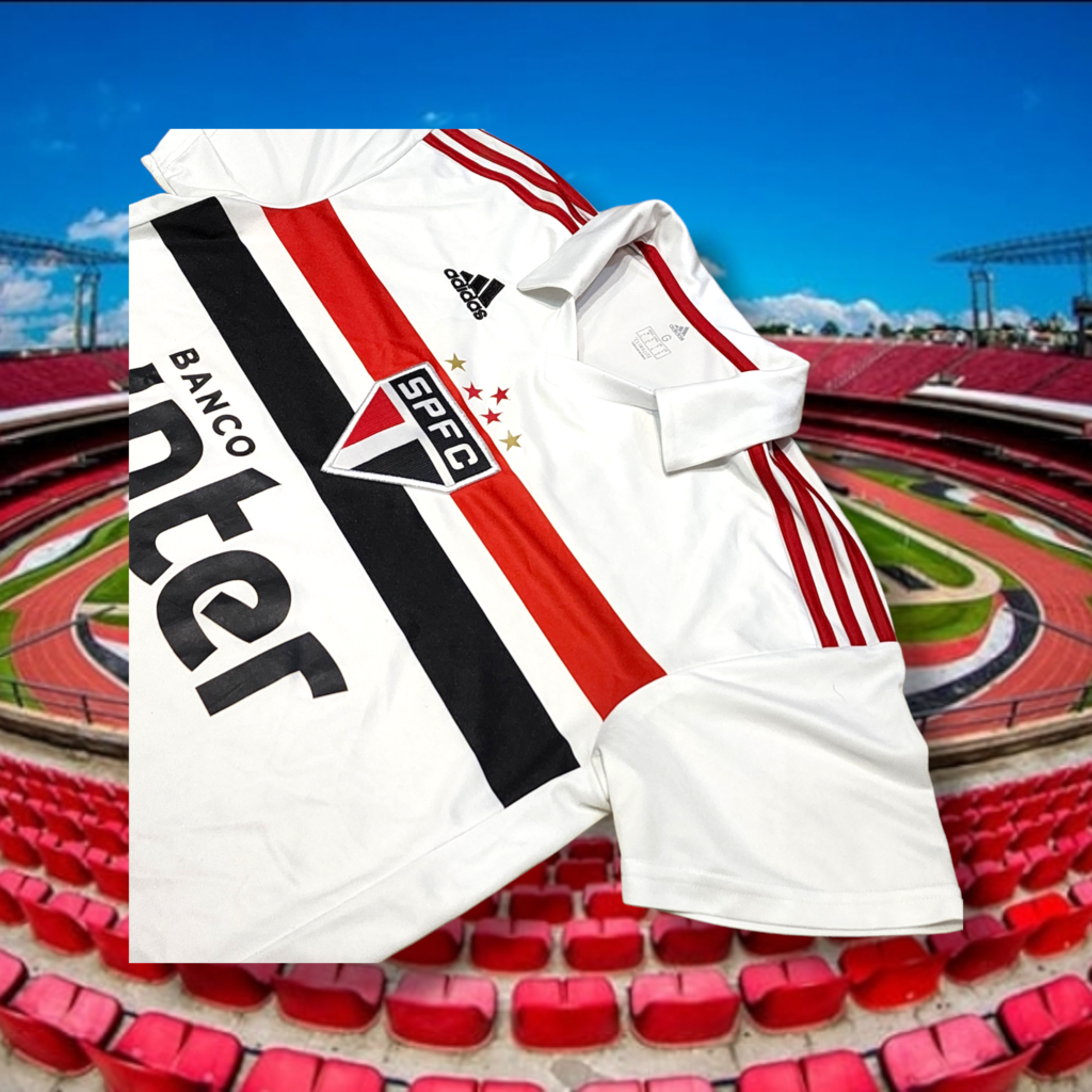 G) Camisa 1 São Paulo Branca Banco Inter Adidas 2018