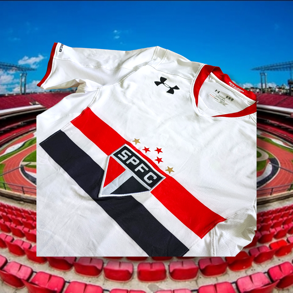 M) Camisa 1 São Paulo Under Armour FIAP Joli 2016 #27 Maicon (camisa