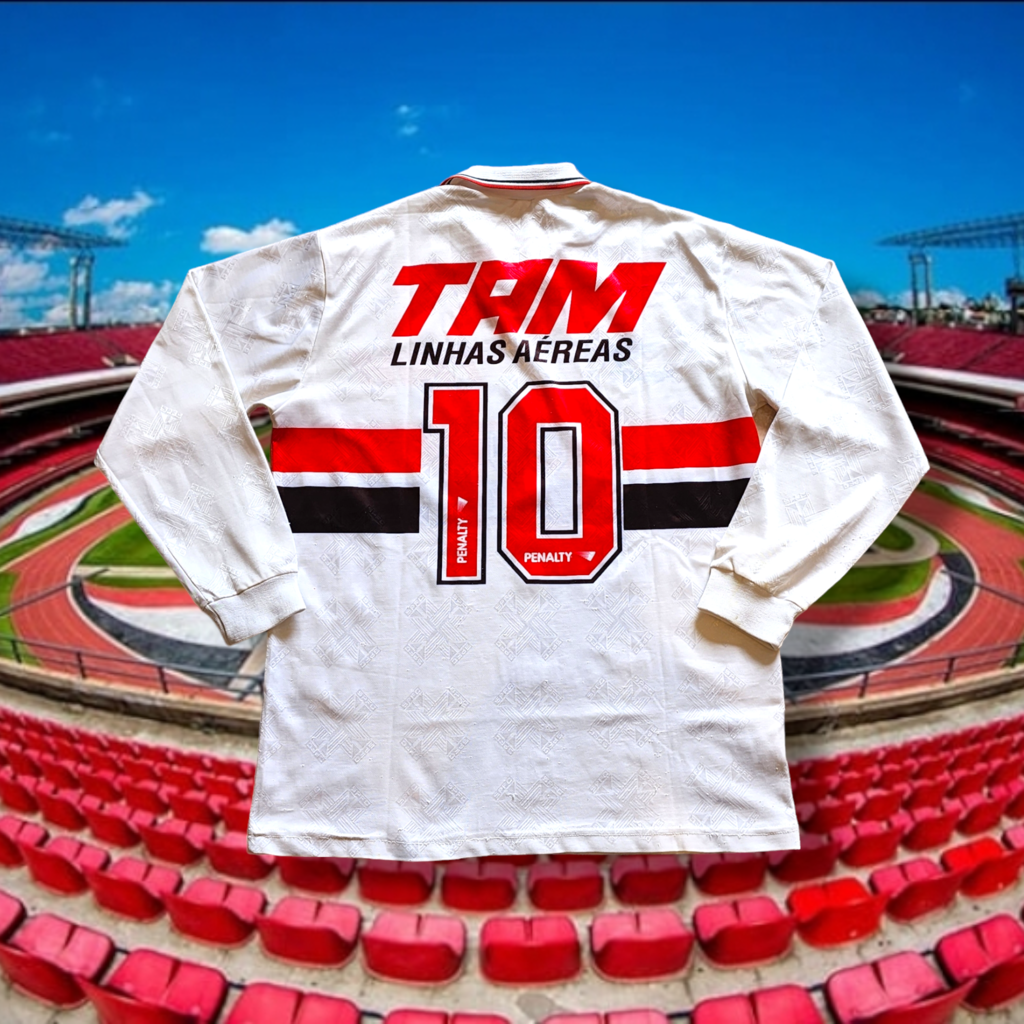 M) Camisa 1 São Paulo Branca TAM 1993/94 #10 Manga Longa