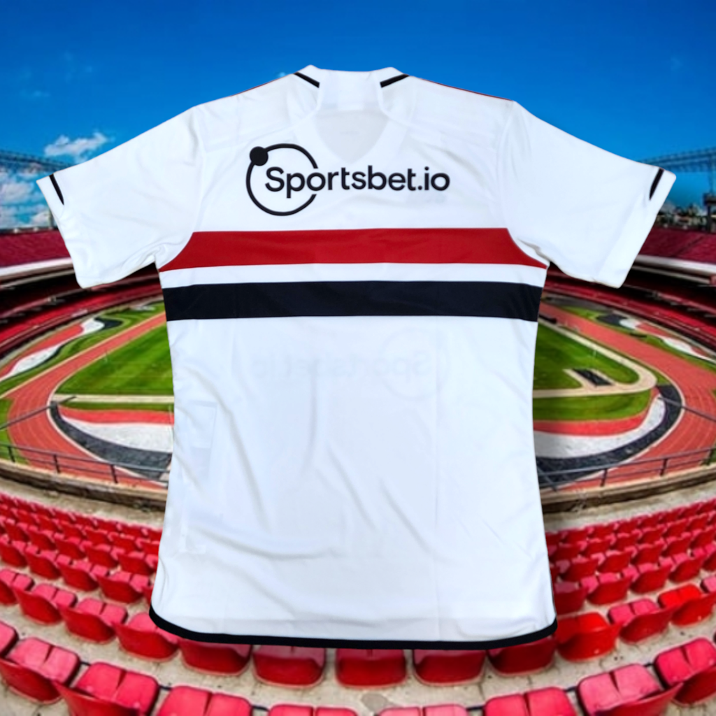 M GG 2GG Camisa 1 S o Paulo Adidas Sportsbet.io 2023 Branca na e