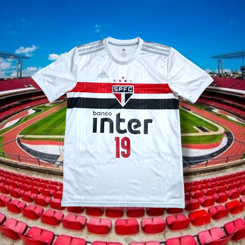 M Camisa 1 Sao Paulo Adidas Banco Inter 2020 Branca 19