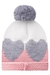 Gorro Infantil Kukie Colorido Coração Tricot