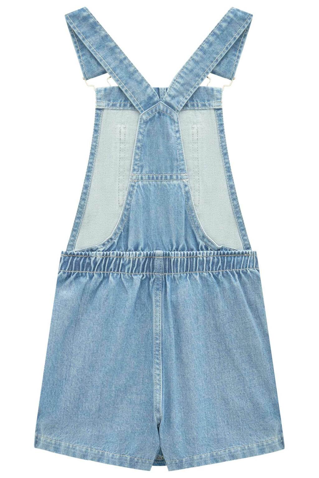 Jardineira short hotsell saia jeans