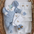 Kit Saída de Maternidade Matelassê Urso Encantado Azul Tricot com 3 Peças Macacão com Body e Manta