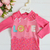 Camiseta Infantil Praia Love Doces UV+50 - Rosa - comprar online