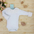 Body Bebê Suedine Gola Colombiana Renda Luana - Branco - comprar online