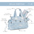Kit com 2 Bolsas - Mala Vintage + Bolsa Everyday - Arco-Íris Azul - Masterbag - loja online