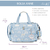 Kit com 2 Bolsas - Mala Vintage + Bolsa Anne - Arco-Íris Azul - Masterbag - loja online