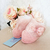 Botinha Bebê Tricot com Pelo e Laço Luxo - Rosê