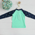 Camiseta Infantil Praia Estrela do Mar UV+50 - Verde na internet