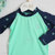 Camiseta Infantil Praia Estrela do Mar UV+50 - Verde - comprar online