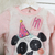 Blusa Infantil Peluciado Happy Birthday - Rosa - Mon Sucré na internet