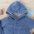 Casaco Bebê com Capuz Soft Glacê Lobato - Azul - comprar online