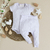 Conjunto de Bebê Body e Calça Canelado Capuc - Branco