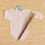 Conjunto Batizado Body Camisa ML Calça com Suspensórios Dante - Bege- Anjos Baby na internet