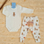 Kit 4 Peças Unissex Algodão Egípcio Macacão, Body e Calça Urso Aron - Novo Bebê | Loja Roupa de Bebê Online, Enxoval de Bebê, Presentes