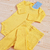Conjunto Bebê Body ML e Calça Canelado Capuc - Amarelo - comprar online