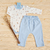 Kit 4 Peças Macacão, Body e Calça Bebê Ursinho Giovani Azul - Novo Bebê | Loja Roupa de Bebê Online, Enxoval de Bebê, Presentes